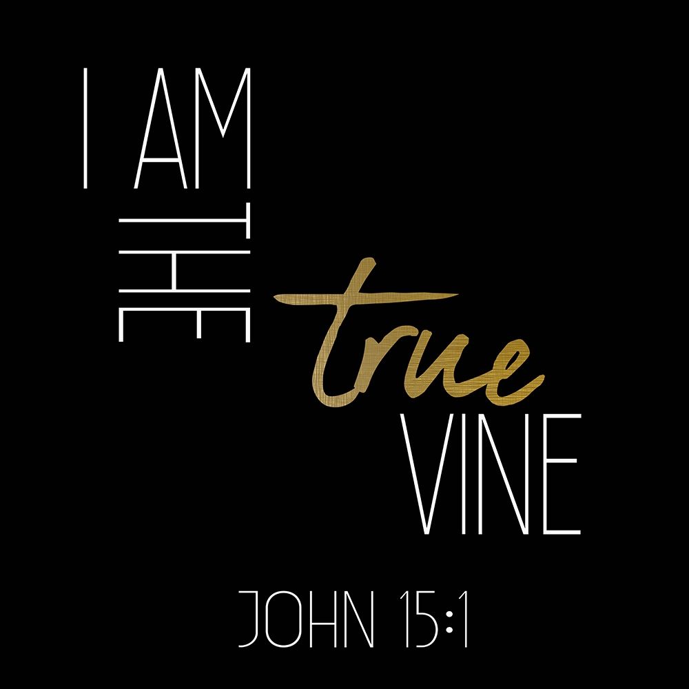 I am the True Vine Black Square art print by Allen Kimberly for $57.95 CAD