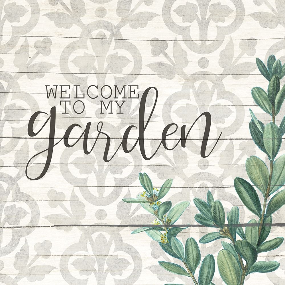 Welcome to My Garden Sprig art print by Allen Kimberly for $57.95 CAD