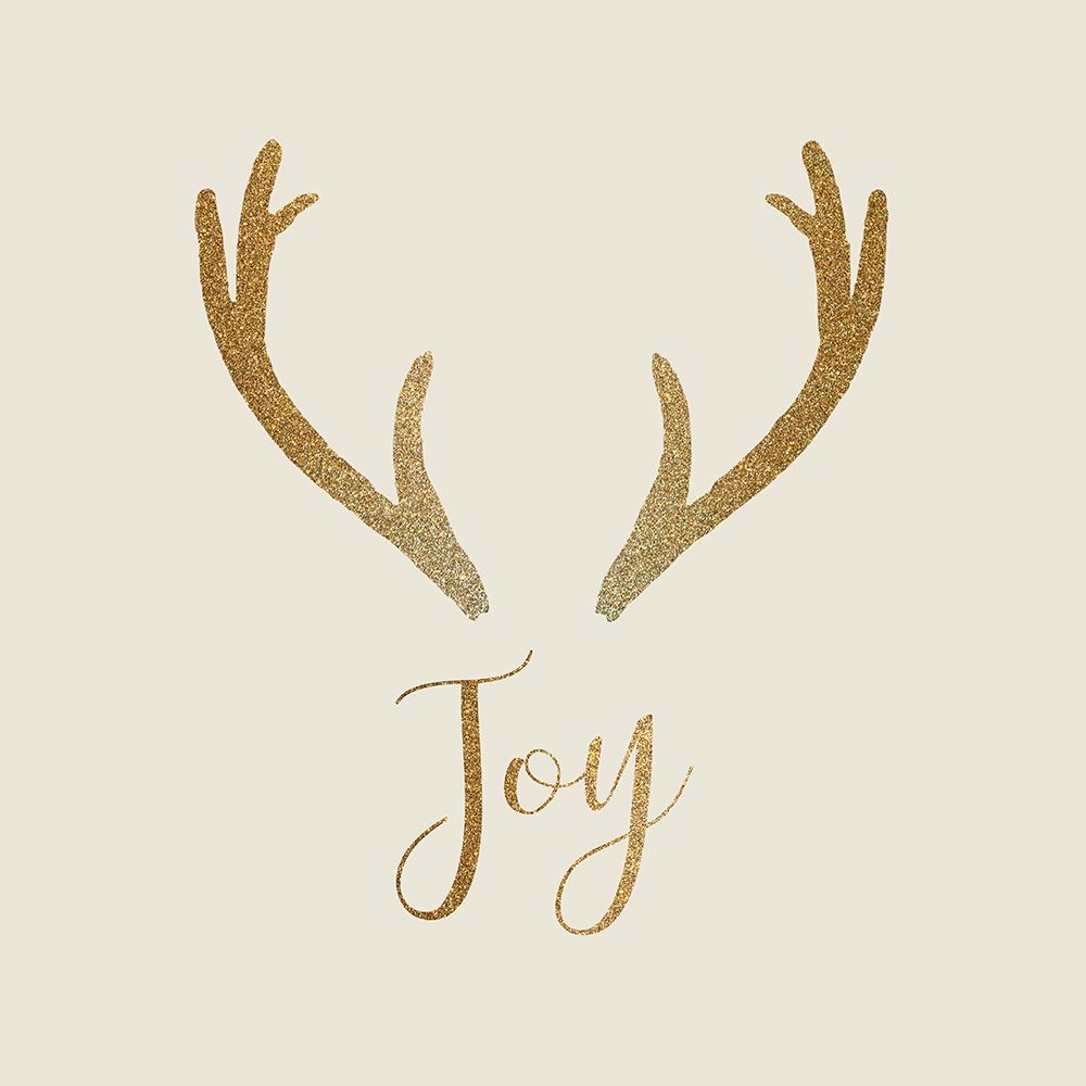 Joy Antler Gold art print by Allen Kimberly for $57.95 CAD