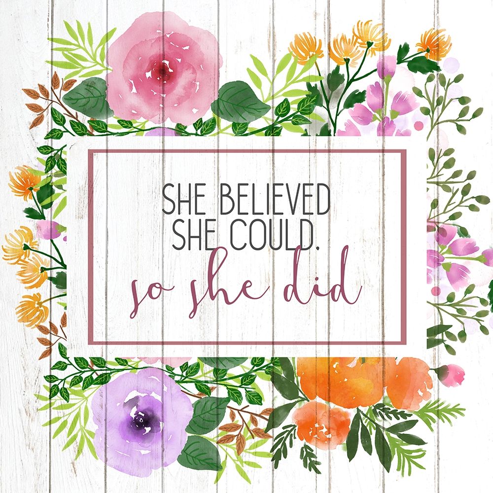 She Believed art print by Allen Kimberly for $57.95 CAD