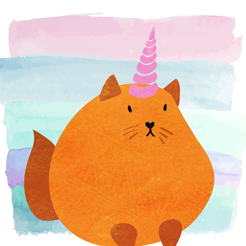 Kittyhorn Ombre 3 art print by Allen Kimberly for $57.95 CAD