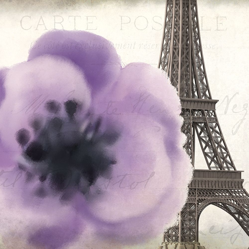 Purple Paris 1 art print by Allen Kimberly for $57.95 CAD