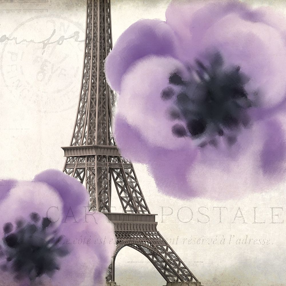 Purple Paris 2 art print by Allen Kimberly for $57.95 CAD