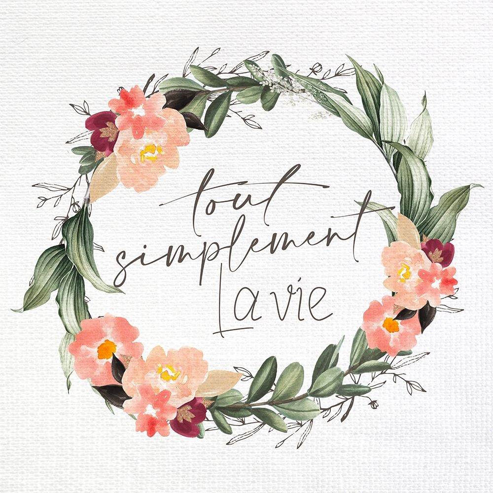 Tout Simplement Wreath art print by Kimberly Allen for $57.95 CAD