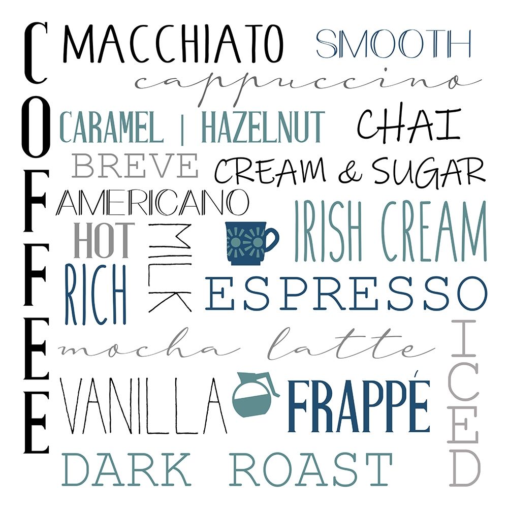 Coffee art print by Kimberly Allen for $57.95 CAD