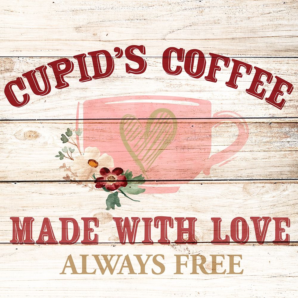 Cupids Coffee art print by Kimberly Allen for $57.95 CAD
