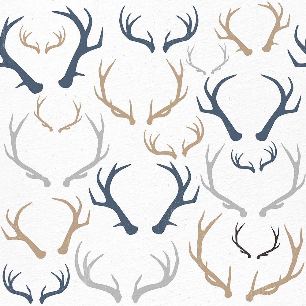 Antler Pattern art print by Kimberly Allen for $57.95 CAD