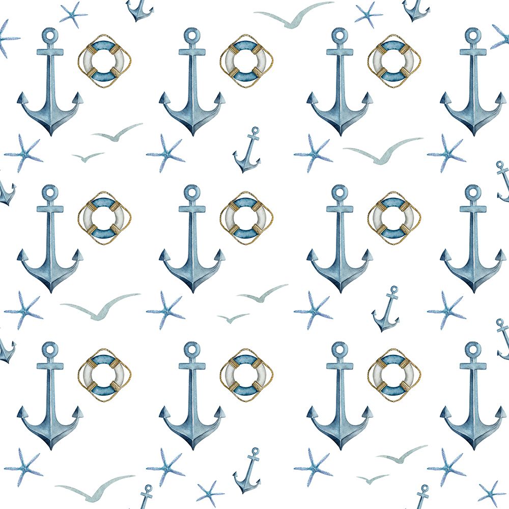 Anchor Home Pattern art print by Kimberly Allen for $57.95 CAD