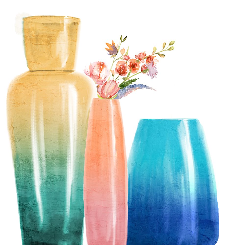 Ombre Vases art print by Kimberly Allen for $57.95 CAD