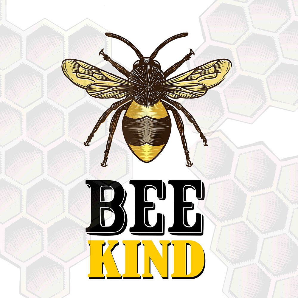 Bee Kind Honeycomb art print by Kimberly Allen for $57.95 CAD