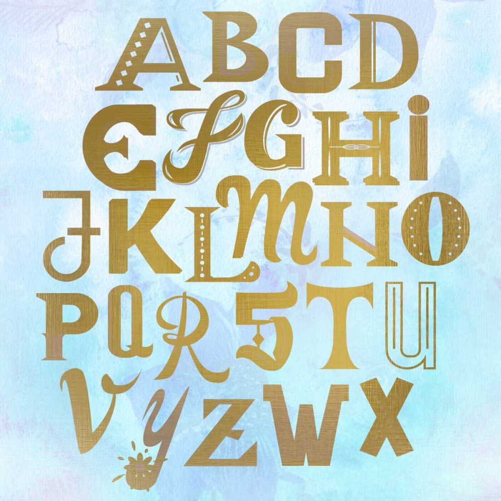 ABC Blue art print by Kimberly Allen for $57.95 CAD