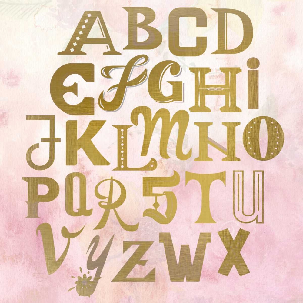 ABC Pink art print by Kimberly Allen for $57.95 CAD