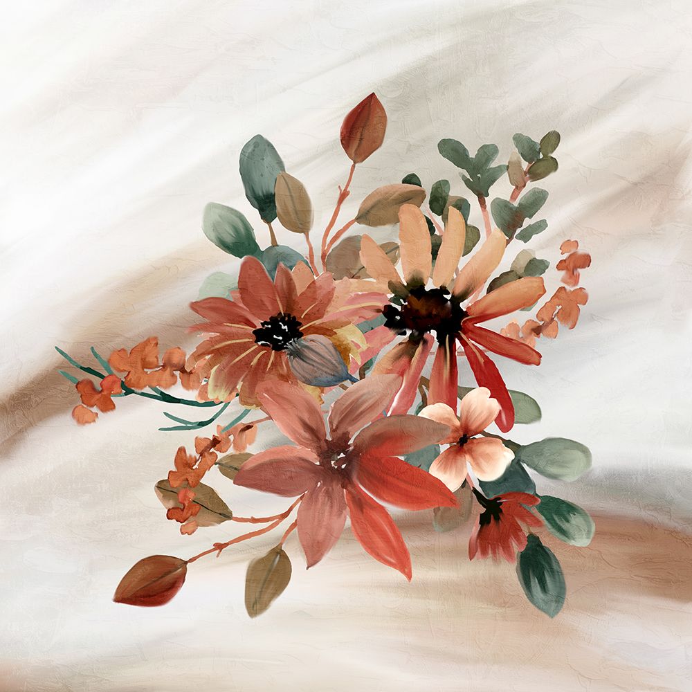 Rust Floral 2 art print by Kimberly Allen for $57.95 CAD