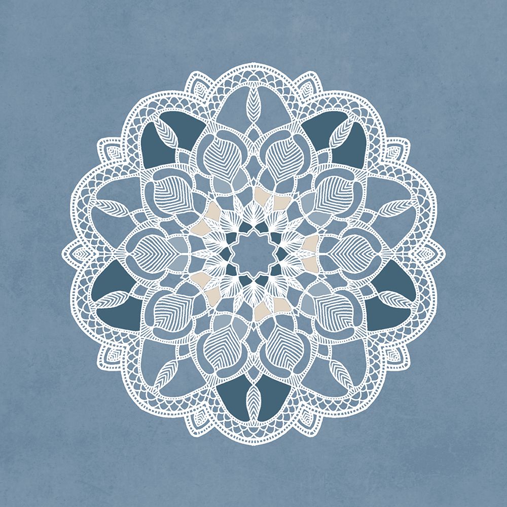 Mandala Blue 2 art print by Kimberly Allen for $57.95 CAD