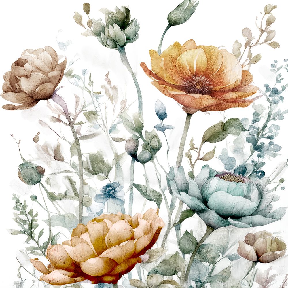 Whimsy Floral Fall 2 art print by Kimberly Allen for $57.95 CAD