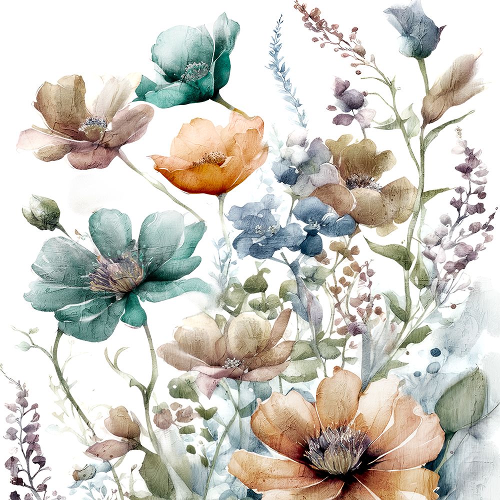 Whimsy Floral Fall 3 art print by Kimberly Allen for $57.95 CAD