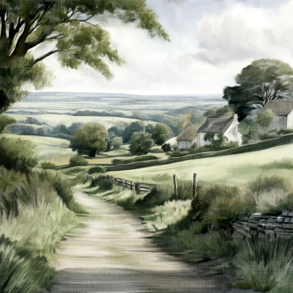Road Of Green art print by Kimberly Allen for $57.95 CAD