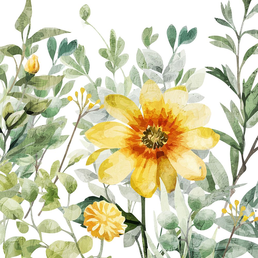 Yellow Garden 4 art print by Kimberly Allen for $57.95 CAD