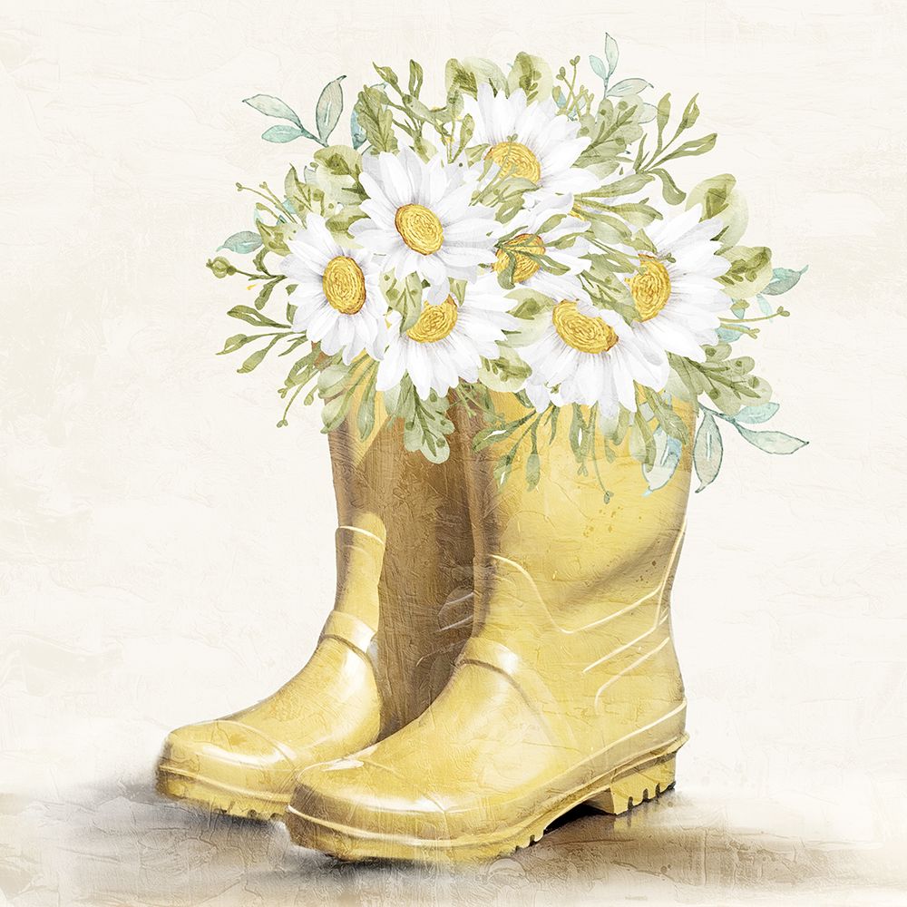 Sunny Garden Boots 2 art print by Kimberly Allen for $57.95 CAD