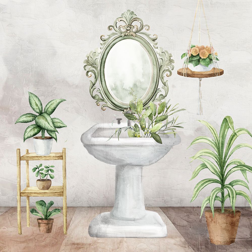 Bath Greens 3 art print by Kimberly Allen for $57.95 CAD