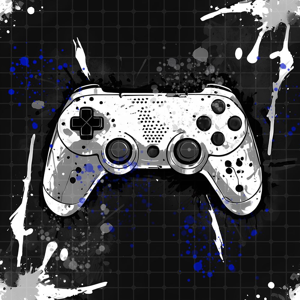 Black And White Gamer 1 art print by Kimberly Allen for $57.95 CAD