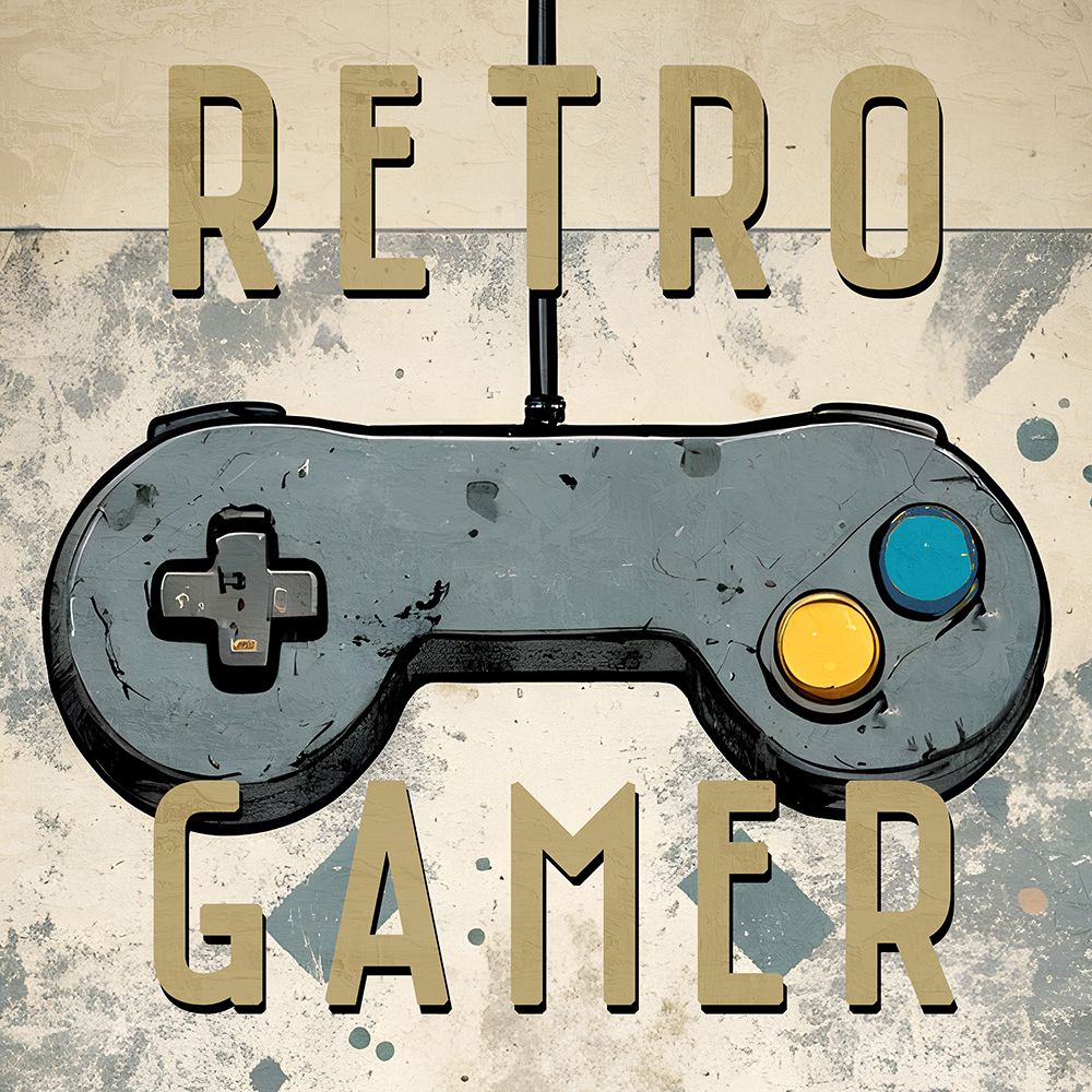 Retro Gamer 1 art print by Kimberly Allen for $57.95 CAD