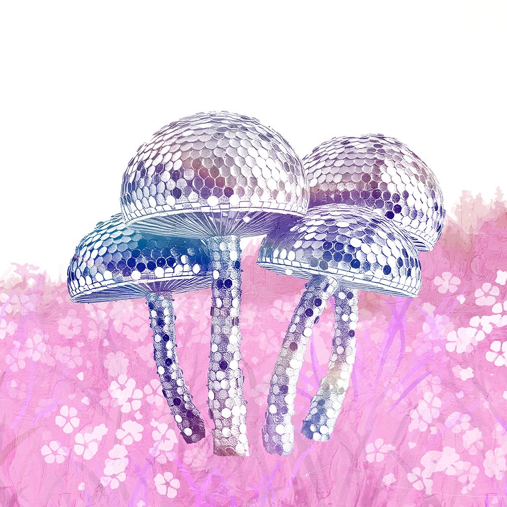 Disco Mushrooms 2 art print by Kimberly Allen for $57.95 CAD