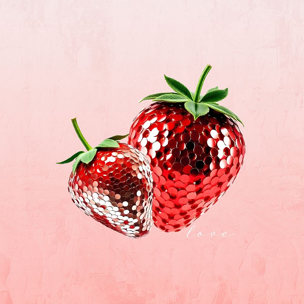Disco Strawberry art print by Kimberly Allen for $57.95 CAD