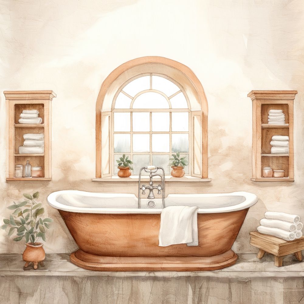 Copper Bath 1 art print by Kimberly Allen for $57.95 CAD