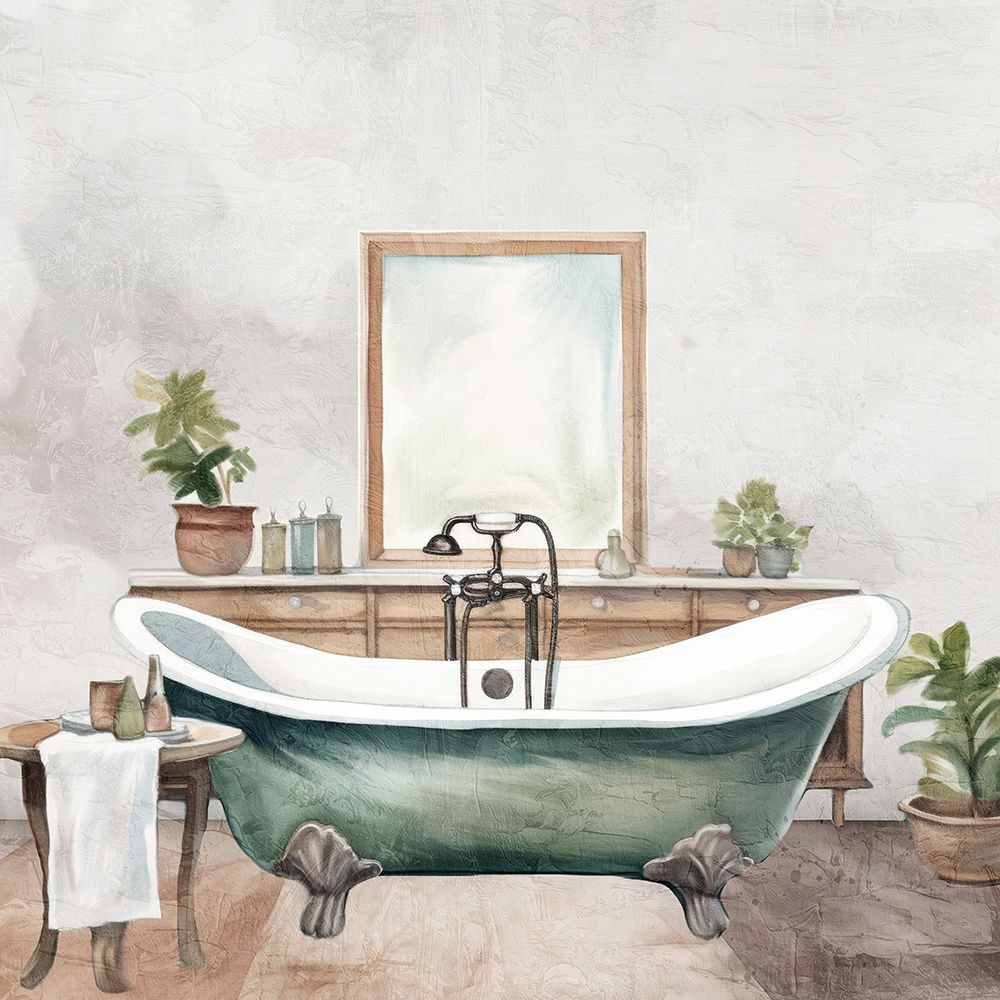 Bath Greens 2 art print by Kimberly Allen for $57.95 CAD