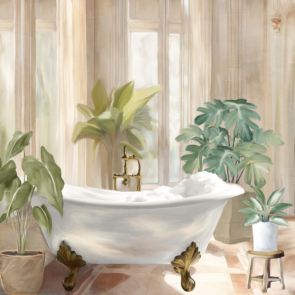 Serenity Bathroom 1 art print by Kimberly Allen for $57.95 CAD