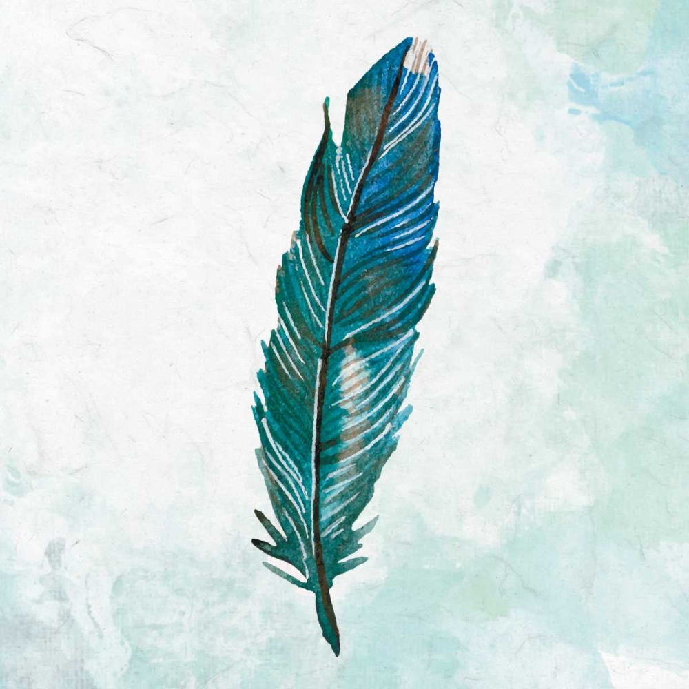 Feathered Blues 2 art print by Kimberly Allen for $57.95 CAD