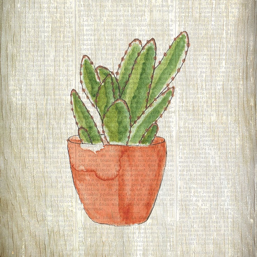 Spring Cactus 1 art print by Allen Kimberly for $57.95 CAD