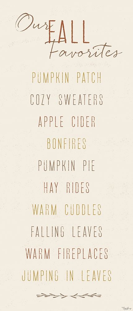 Our Fall Favorites art print by Gigi Louise for $57.95 CAD