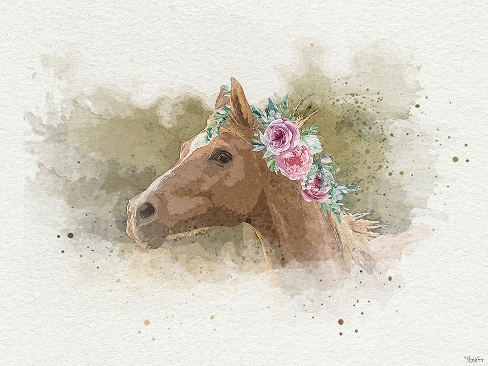 Watercolor Horse art print by Gigi Louise for $57.95 CAD