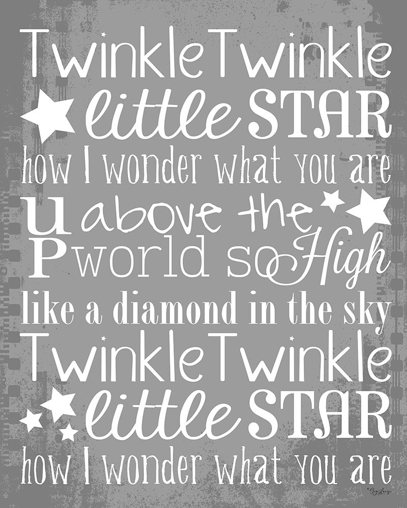 Twinkle White Stars art print by Gigi Louise for $57.95 CAD