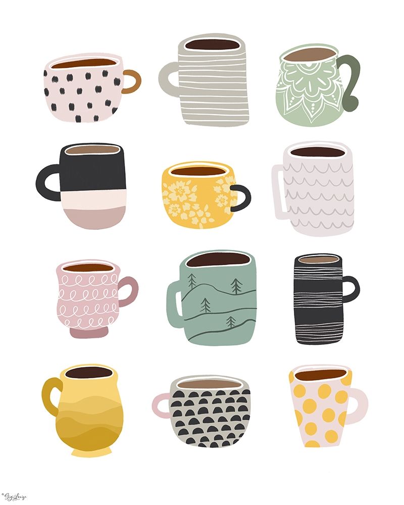 Coffee art print by Gigi Louise for $57.95 CAD
