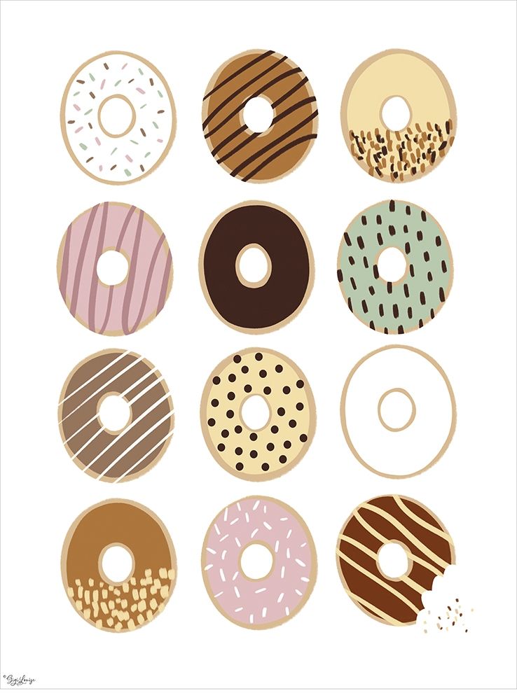 Donuts art print by Gigi Louise for $57.95 CAD
