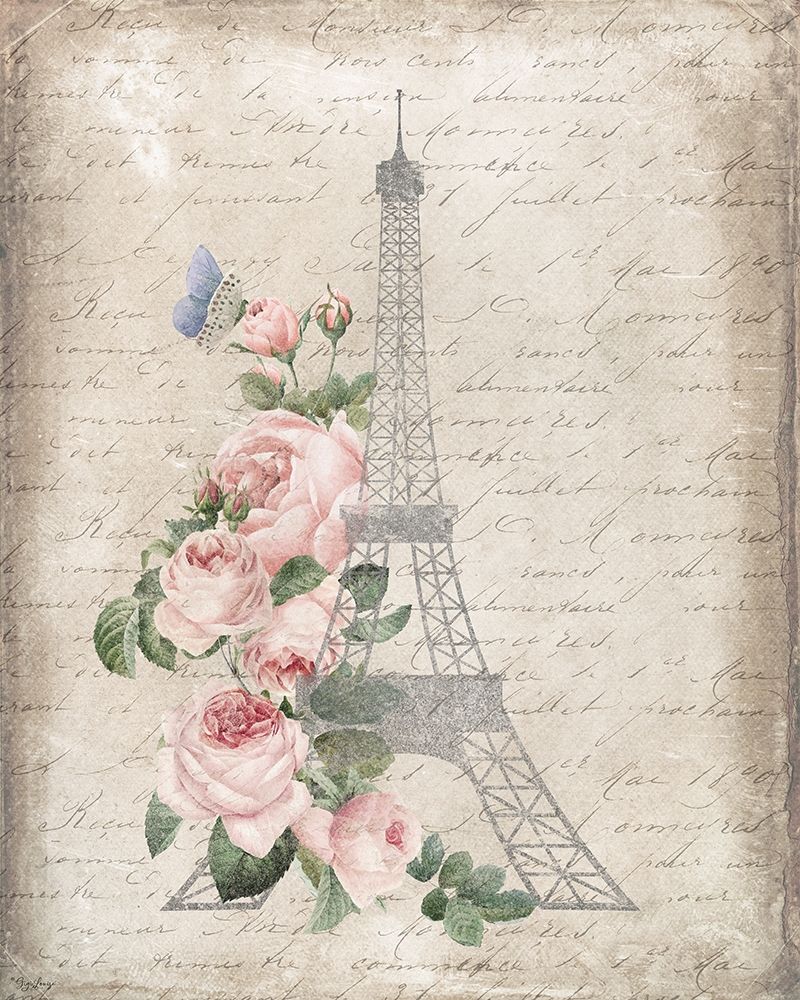 Eiffel Floral art print by Gigi Louise for $57.95 CAD