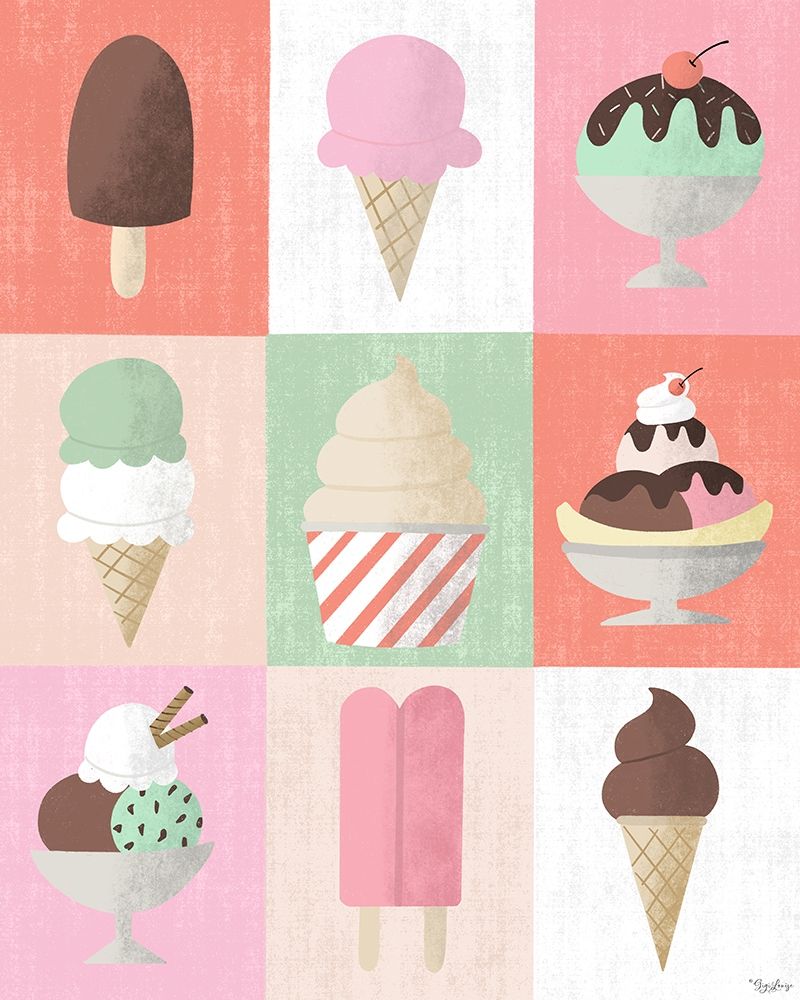 Ice Cream art print by Gigi Louise for $57.95 CAD