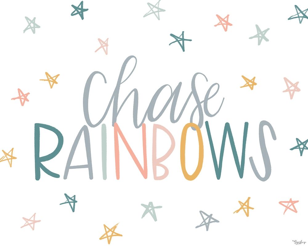Chase Rainbows art print by Gigi Louise for $57.95 CAD