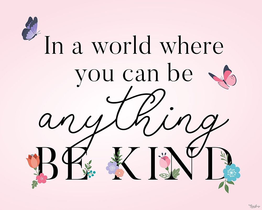 Be Kind Butterflies art print by Gigi Louise for $57.95 CAD