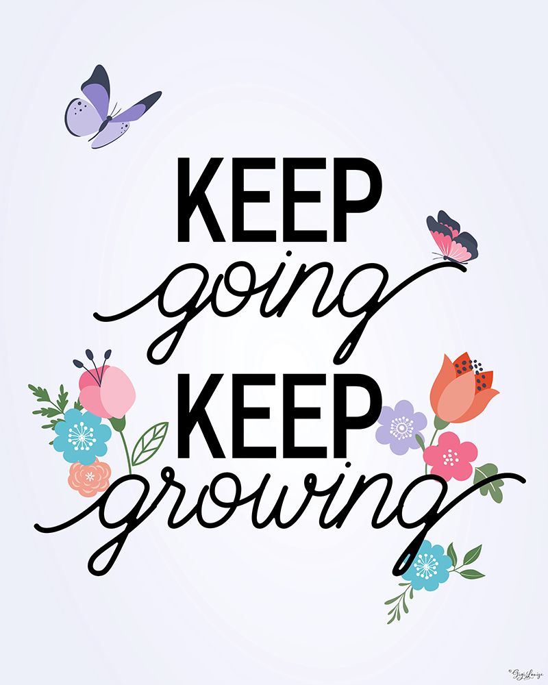Keep Growing Butterflies V2 art print by Gigi Louise for $57.95 CAD