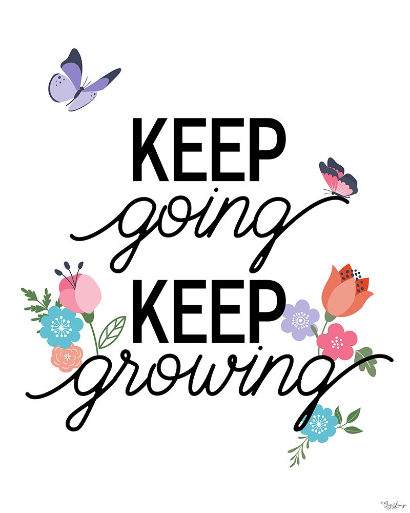 Keep Growing Butterflies V3 art print by Gigi Louise for $57.95 CAD