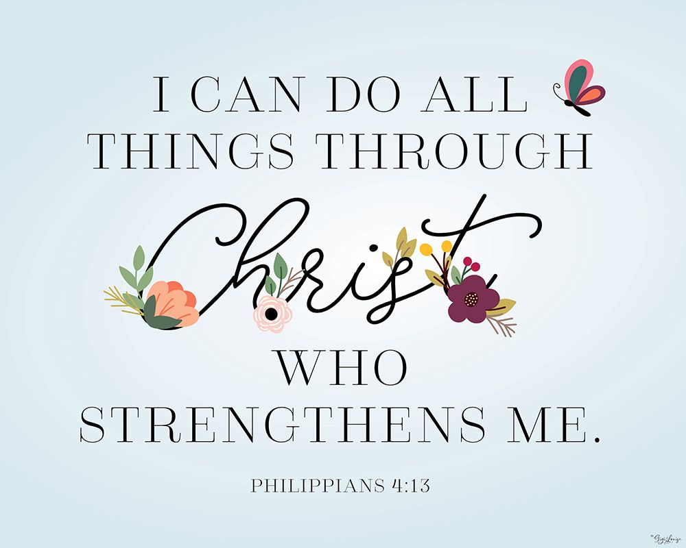 Christ Strengthens V2 art print by Gigi Louise for $57.95 CAD