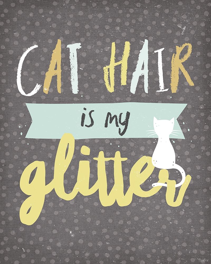 Cat Hair Glitter art print by Gigi Louise for $57.95 CAD
