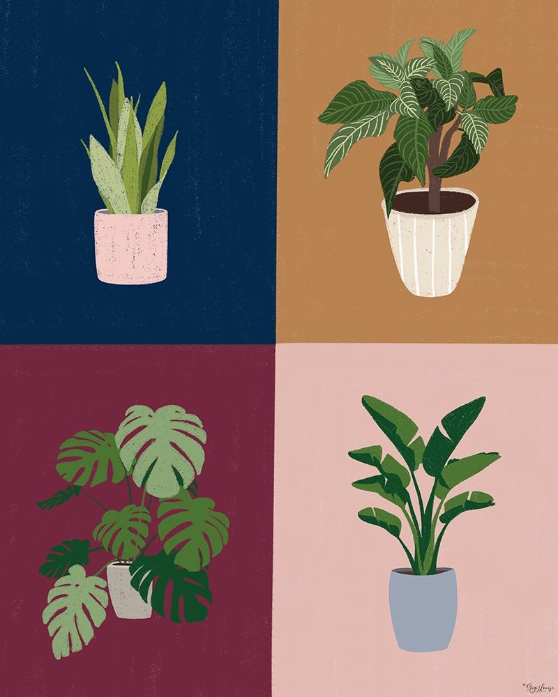 Four Plants art print by Gigi Louise for $57.95 CAD