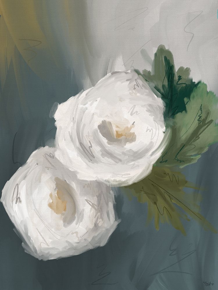 White Painted Flowers art print by Gigi Louise for $57.95 CAD