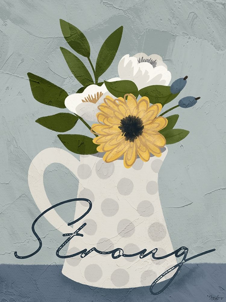 Flower_Strong art print by Gigi Louise for $57.95 CAD