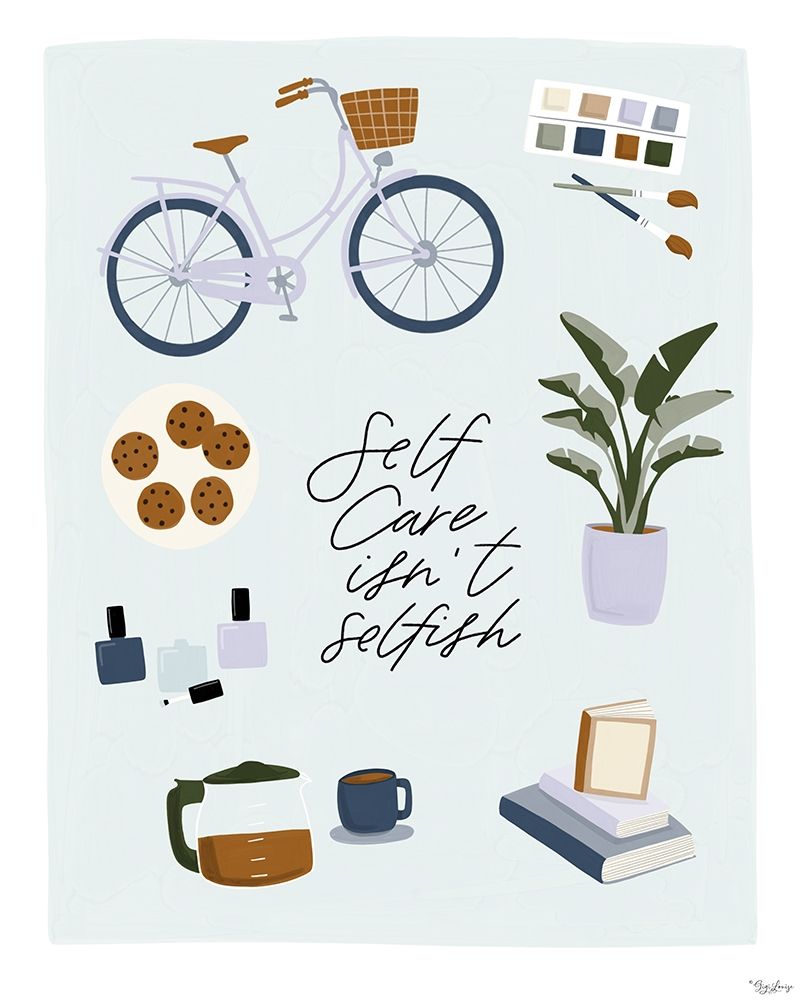 Isnt Selfish art print by Gigi Louise for $57.95 CAD